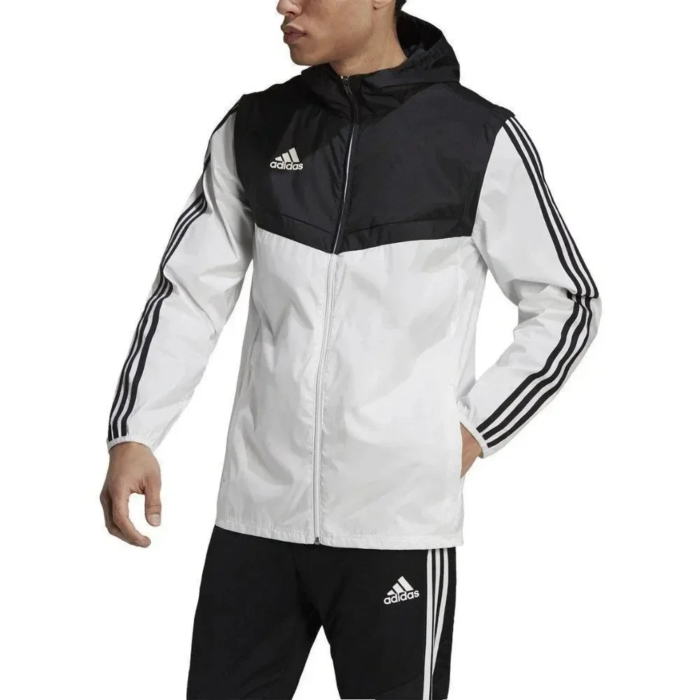 Adidas Men's Black & white Windbreaker Size Large